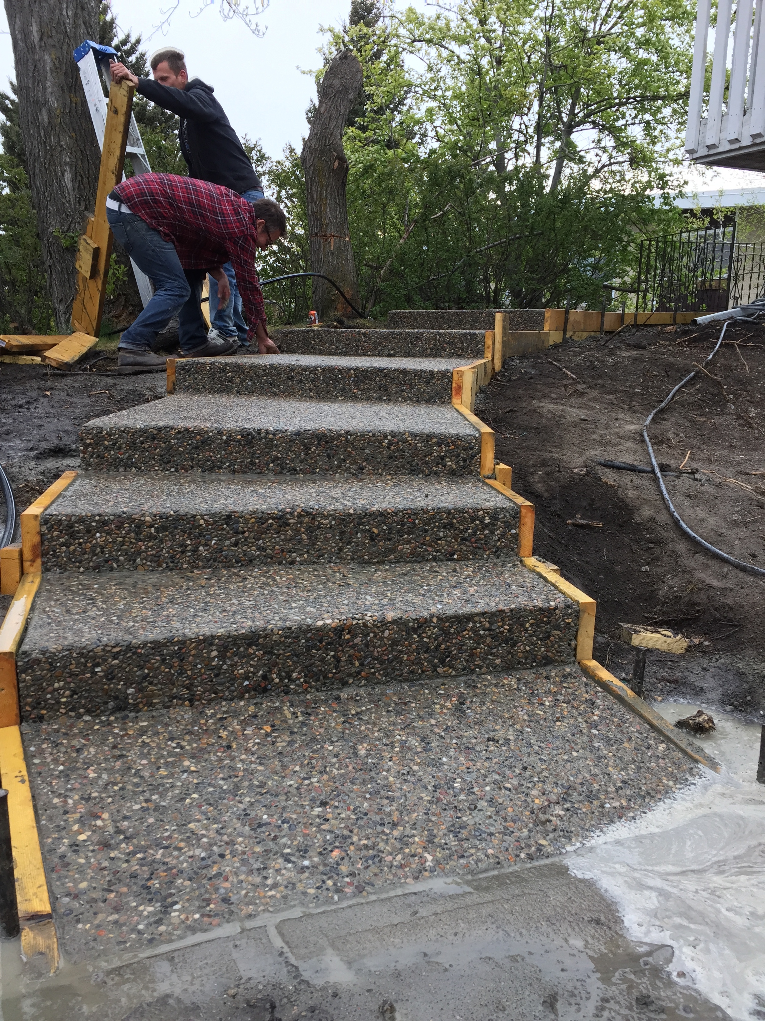 Curved Exposed Stairs